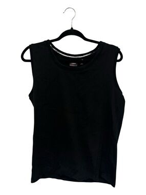 Rafaella Black Sleeveless Tank Top